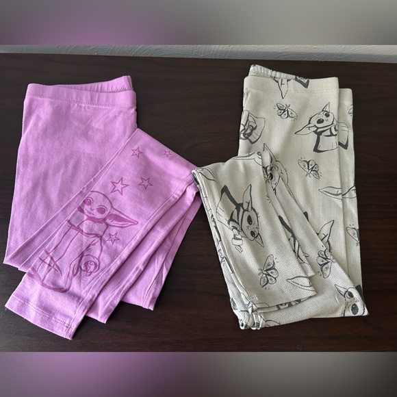 Star Wars girls leggings - 2 pack - Size XL(14/16) - NWT 1 purple /1 gray - Picture 1 of 9